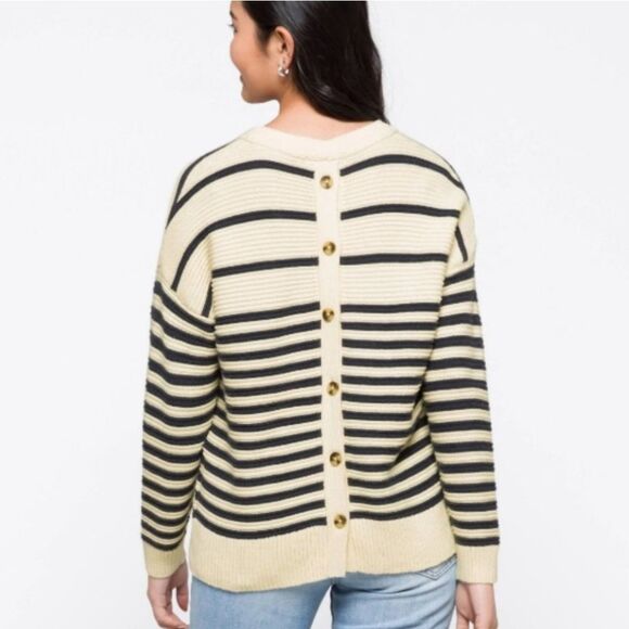 Madewell Greensboro Button-Back Sweater Size S - Picture 2 of 8